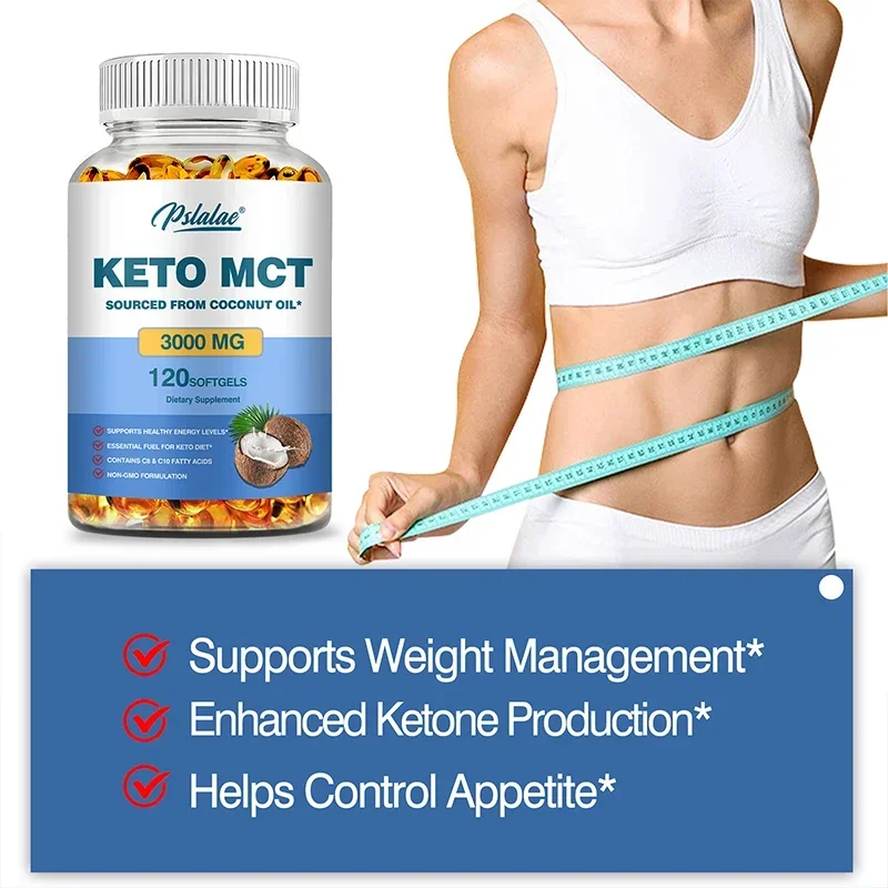 Keto MCT Oil 3000 Mg Capsules  - огляд і ціна Mct Oil Coconut