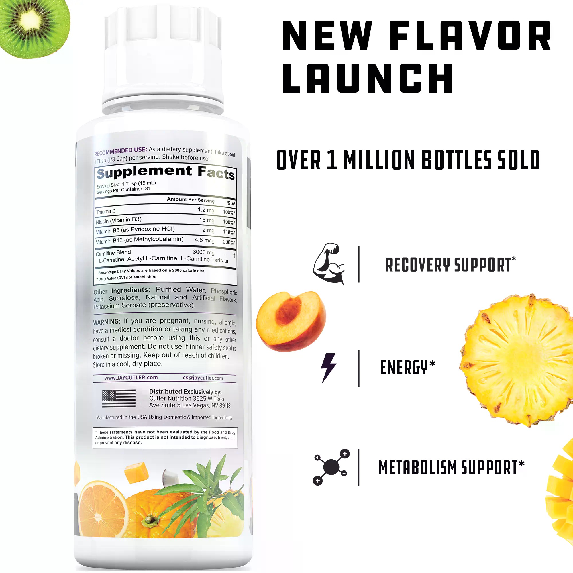 Cutler Nutrition Liquid Carnit - огляд і ціна Fitness Nutrition Energy