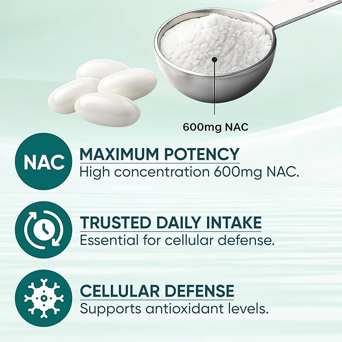 NAC 600mg Softgels with NAD+ C - огляд і ціна Mct Oil Coconut