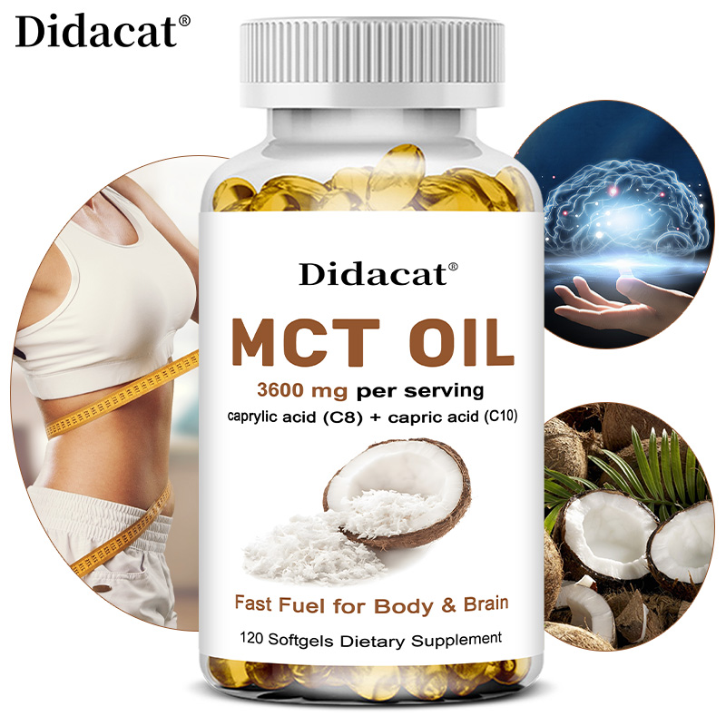 MCT Oil 3600 mg C8 C10 Capsule - огляд і ціна Mct Oil Coconut
