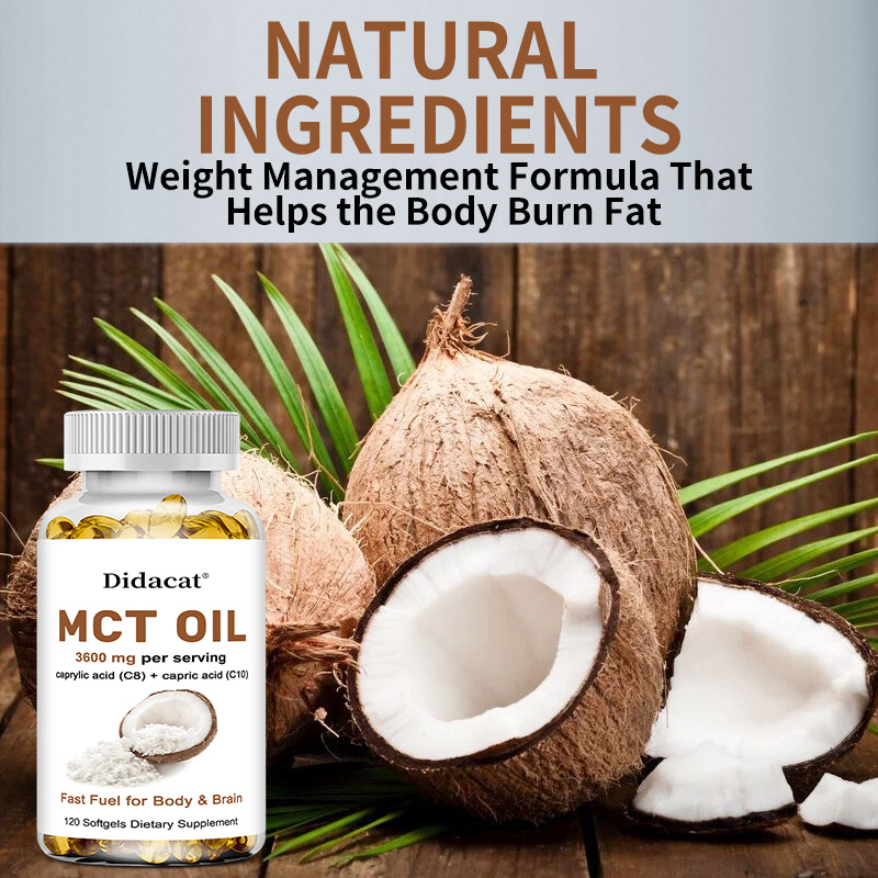 MCT Oil 3600 mg C8 C10 Capsule - огляд і ціна Mct Oil Coconut