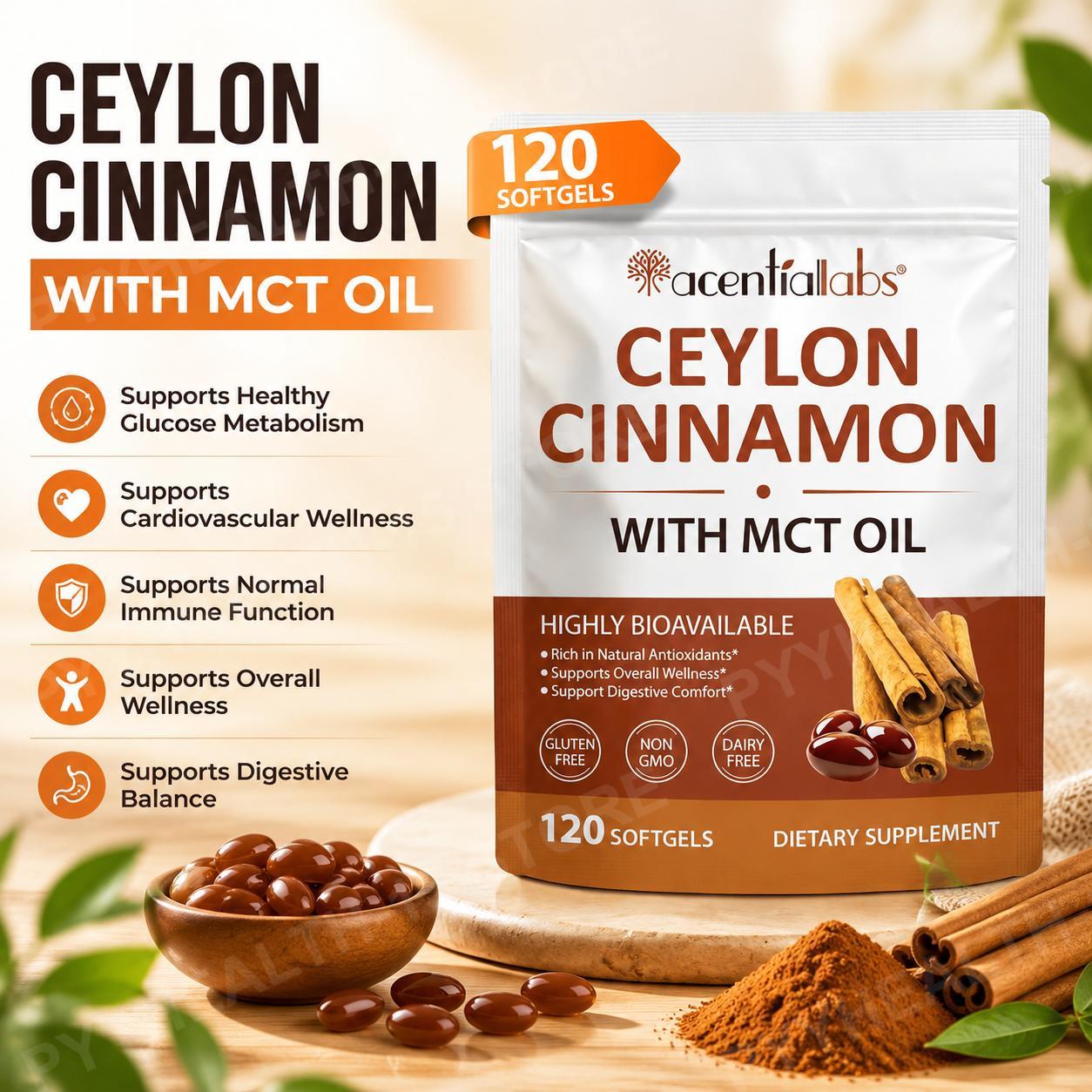 Ceylon Cinnamon with Coconut M - огляд і ціна Mct Oil Coconut