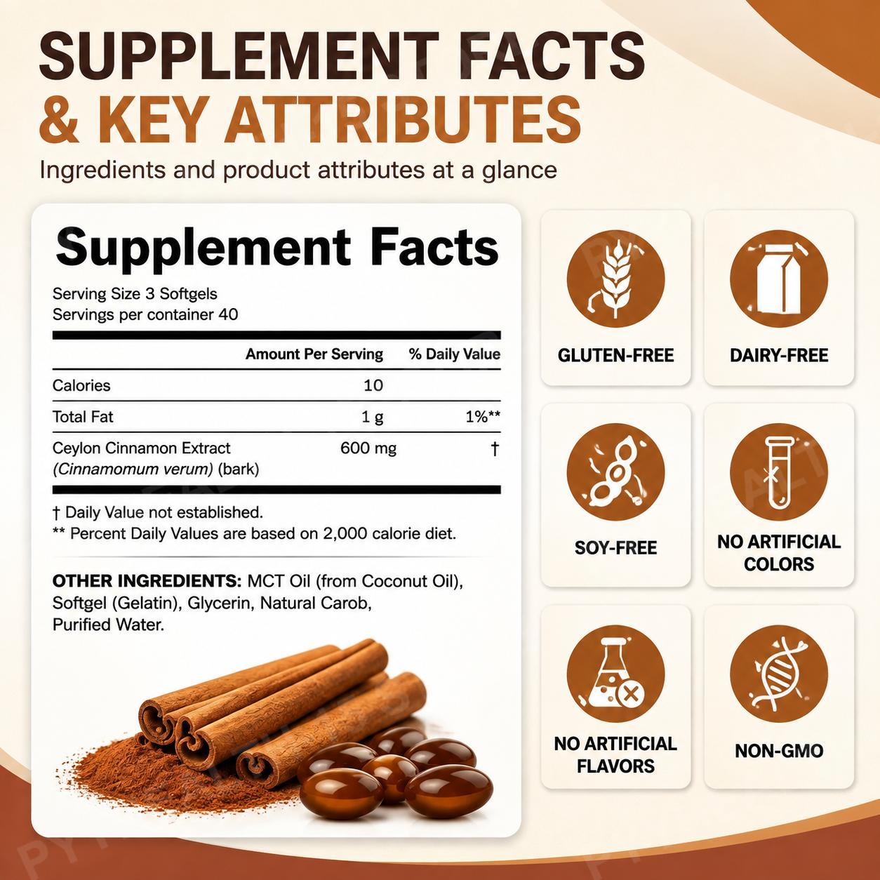 Ceylon Cinnamon with Coconut M - огляд і ціна Mct Oil Coconut