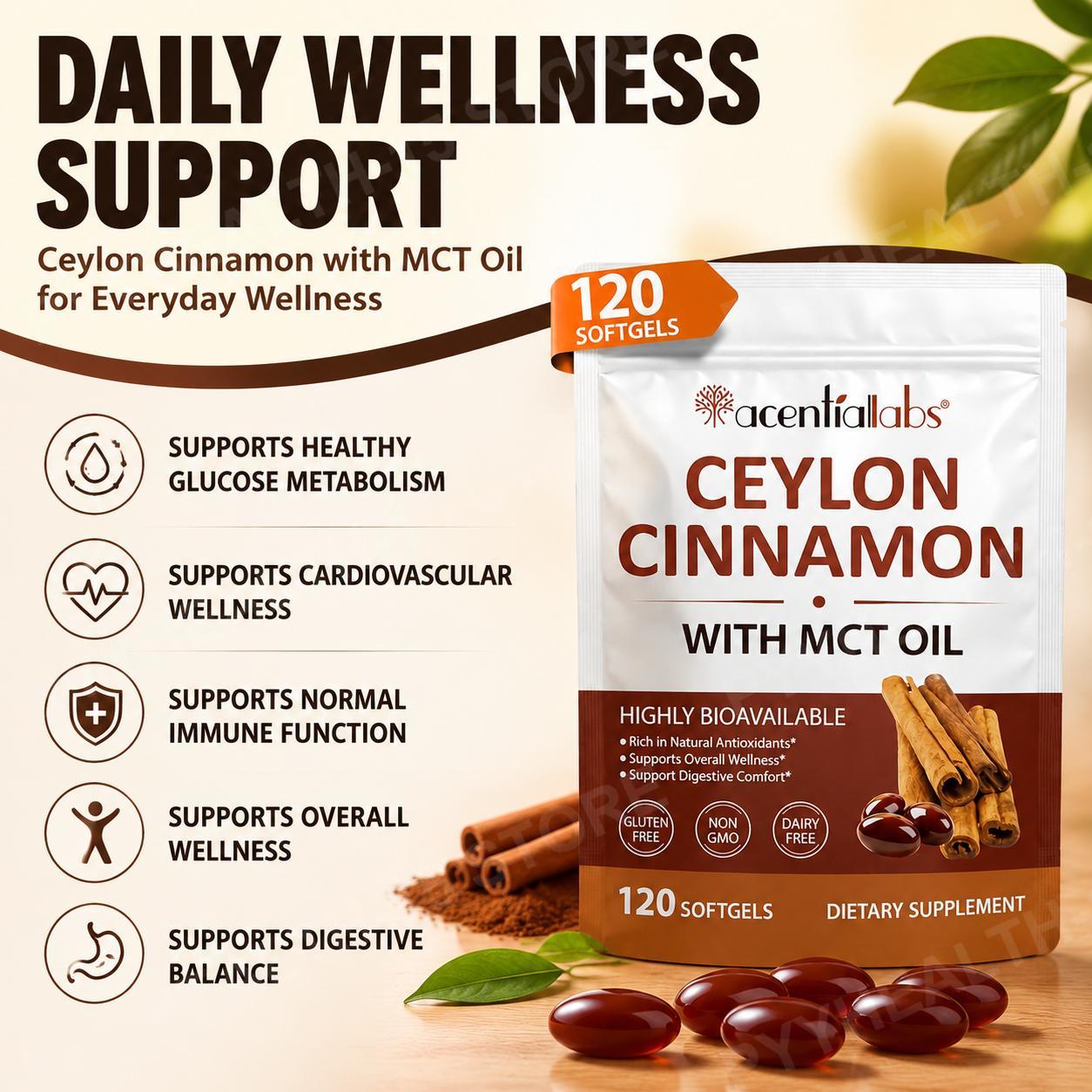Ceylon Cinnamon with Coconut M - огляд і ціна Mct Oil Coconut