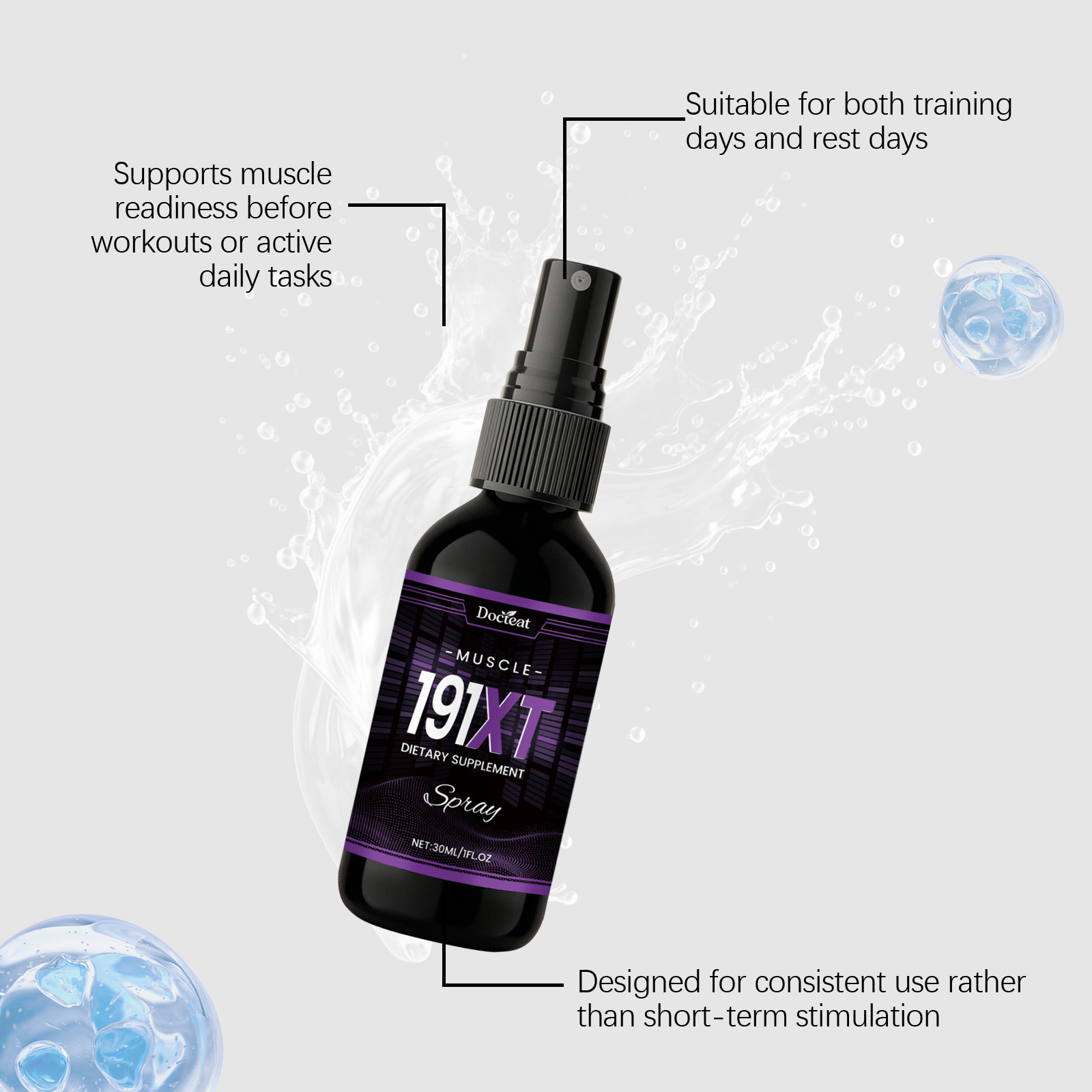 Muscle Growth Spray Enhance Ph - огляд і ціна Fitness Nutrition Energy