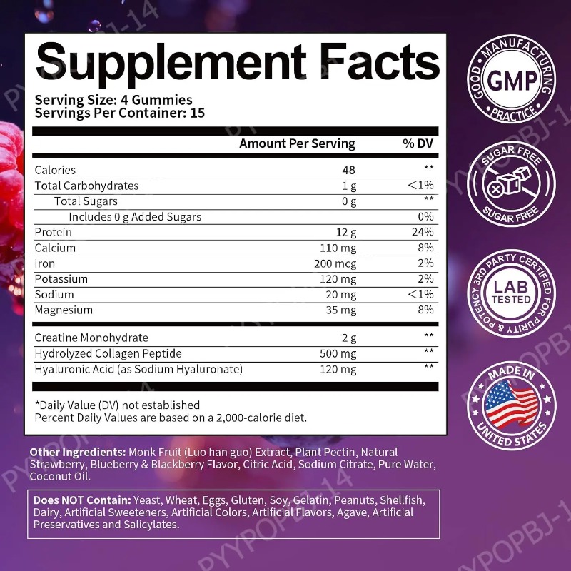 Protein Gummies with Whey Crea - огляд і ціна Fitness Nutrition Energy