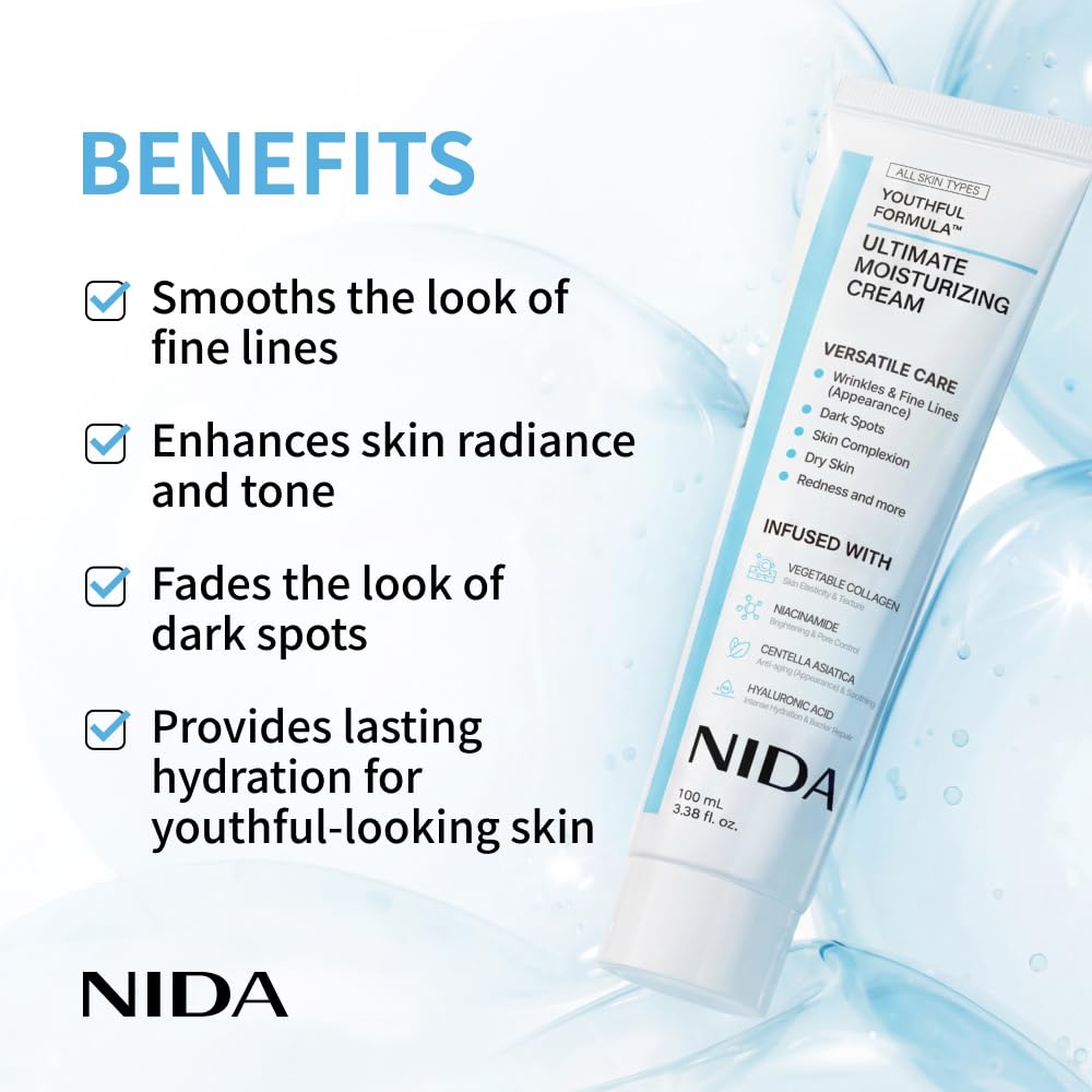 NIDA Moisturizing Cream+Sunscr - огляд і ціна Collagen Peptide Powder