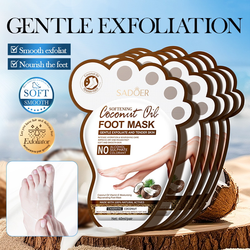 SADOER Coconut Foot Mask Moist - огляд і ціна Mct Oil Coconut